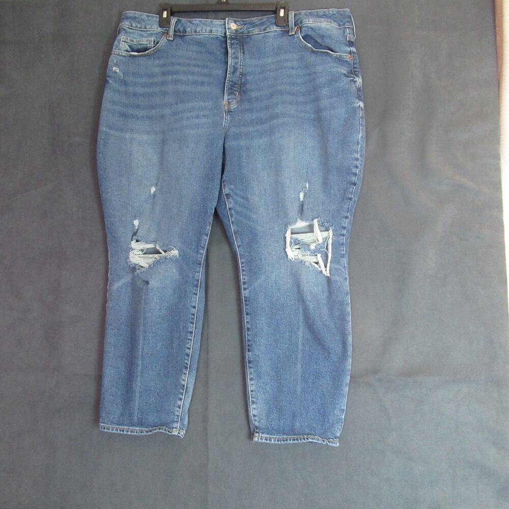 Old Navy Jeans Womens Size 24 Blue Curvy OG Straight High Rise Stretch Denim